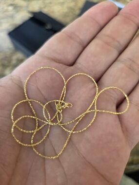 14k Gold Twisted Rope Necklace